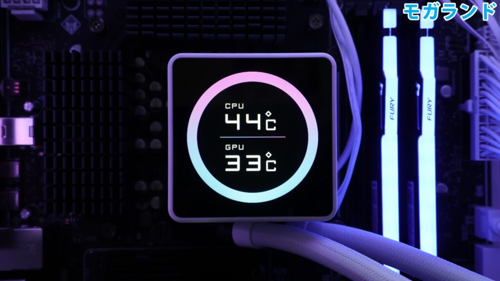 ポンプヘッドの液晶ディスプレイ