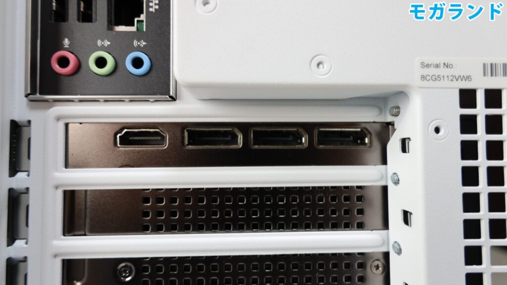 ビデオカード側のインターフェース