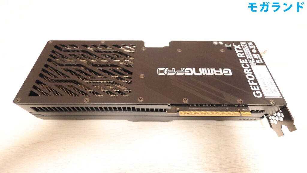 PALIT GeForce RTX 5070 Ti GamingPro（裏面）