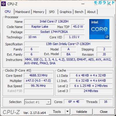 Core i7-13620H