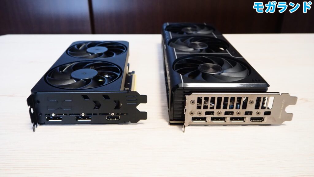 外部出力端子の数を比較