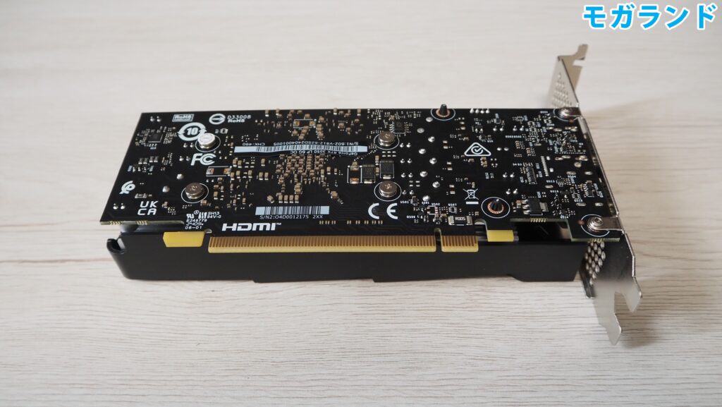 MSI GeForce RTX 3050 LP 6G OC(裏面)