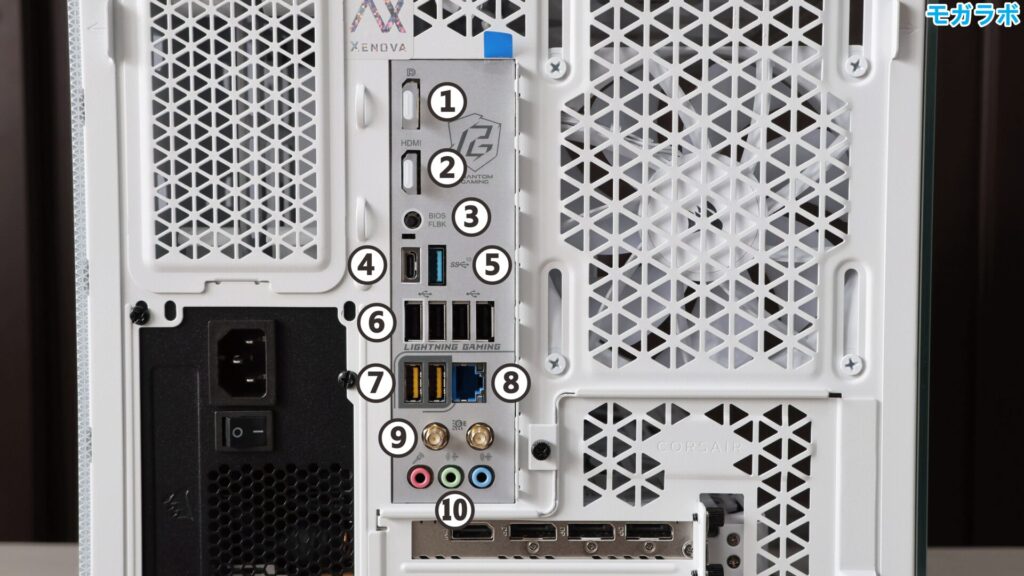 マザーボード側のインターフェース